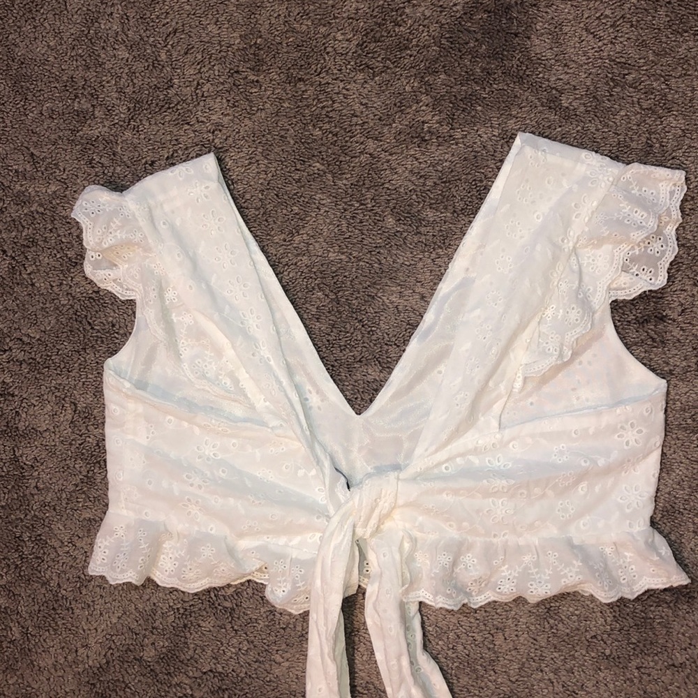 Tie Crop Top - Picture 3 of 5